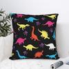 Fluorescent Rainbow Cartoon Dinosaur Pillow Case Graphic Pillow Cover Morden Pillowcases For Wedding Party Home Decor