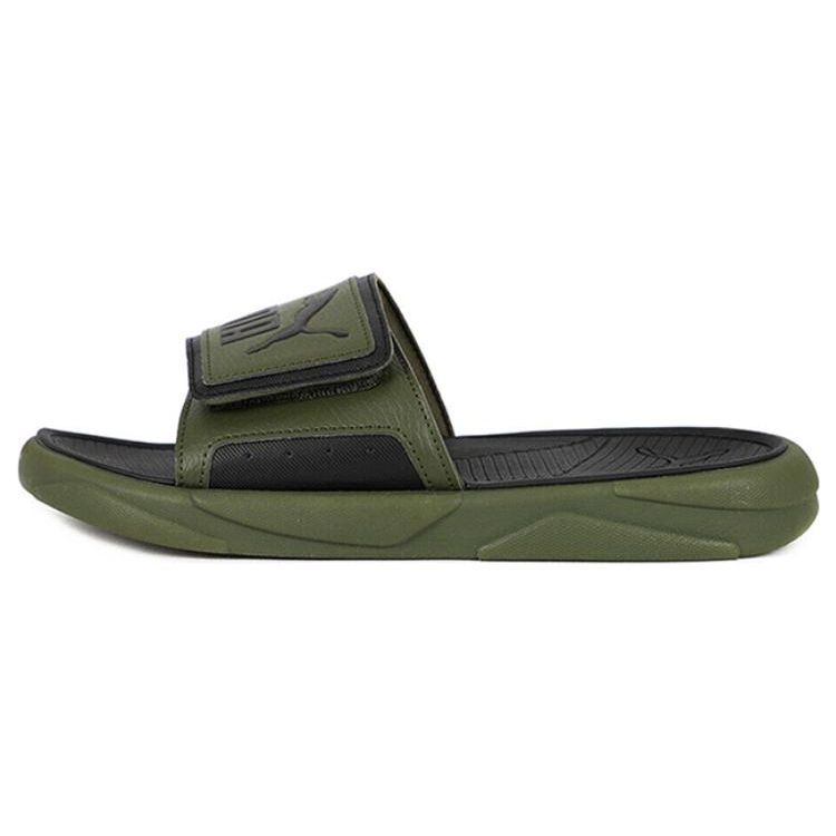 Puma Royalcat Comfort Breathable Slide Sandals Unisex Footwear Green 372280-19