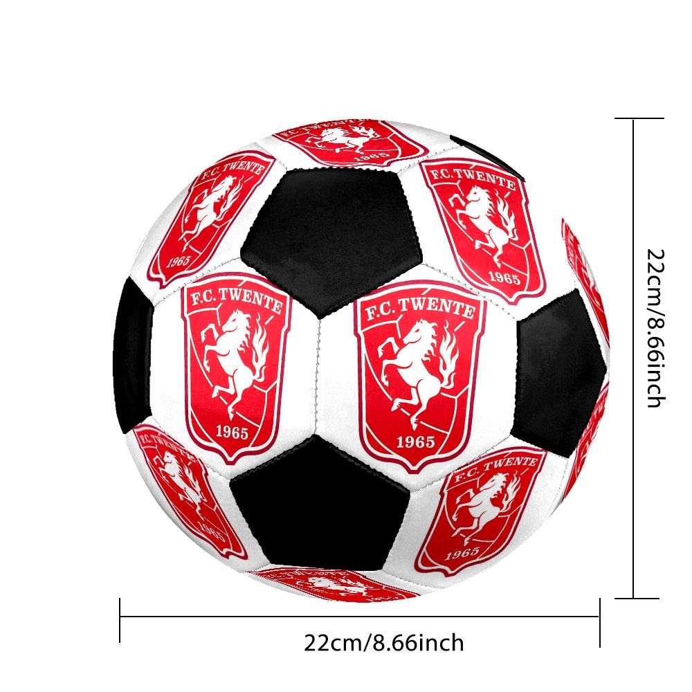 1 PZ F.C. Logo Twente pallone da calcio misura 5 Pallone da calcetto Praha Colorato Per tutte le età Cucito a macchina PVC Pronto per la competizione Resistente Alto rimbalzo