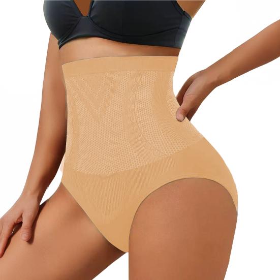 

Моделюючі штани для жінок з високою талією, контроль живота, безшовна коригуюча білизна з ефектом підйому стегон та підтримкою спини, м які, дихаючі, непомітні моделюючі трусики XXL абрикосовий
