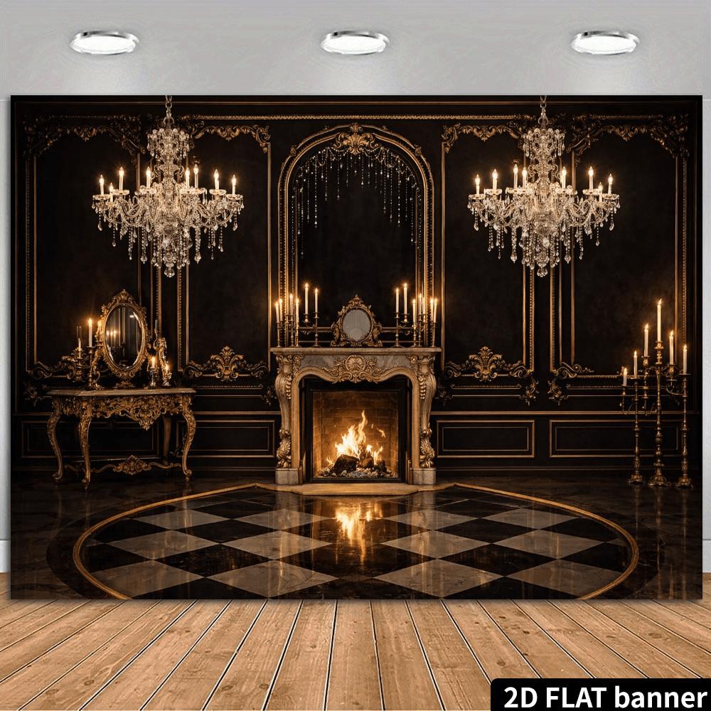High-end Palace Style Crystal Chandelier Background Suitable for Sofa Bedside Background Photo Studio Photography Birthday Party
