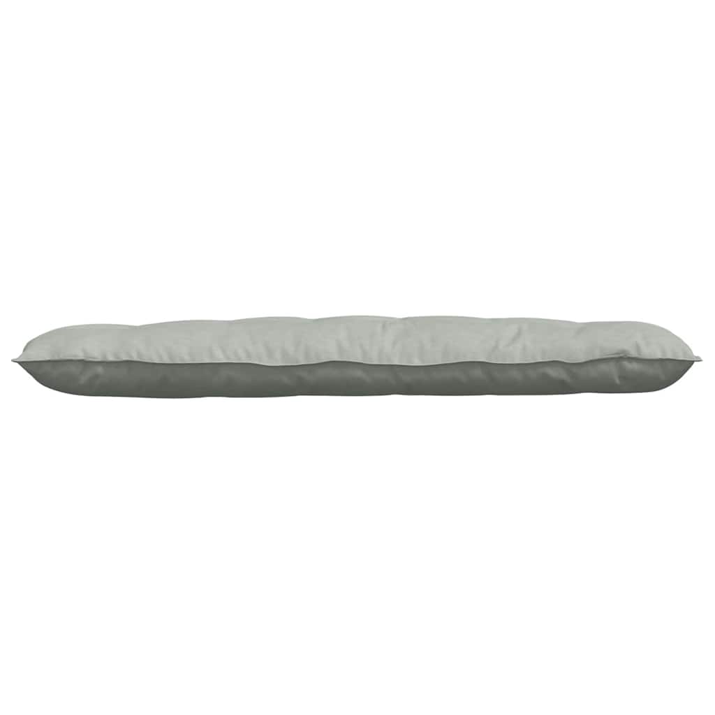 Back Cushion Light Grey 160 x 50 cm Cord Fabric