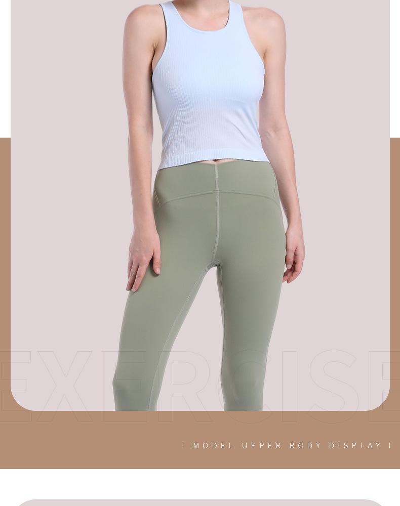 Lulu Women's Racerback Sports Tank Top with Chest Pads - Outdoor Summer Yoga Wear