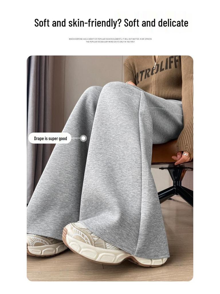 Women's New High-Waisted Pants: Narrow-Leg, Wide-Leg, Straight-Leg, Casual, Sweatpants, Sportswear.