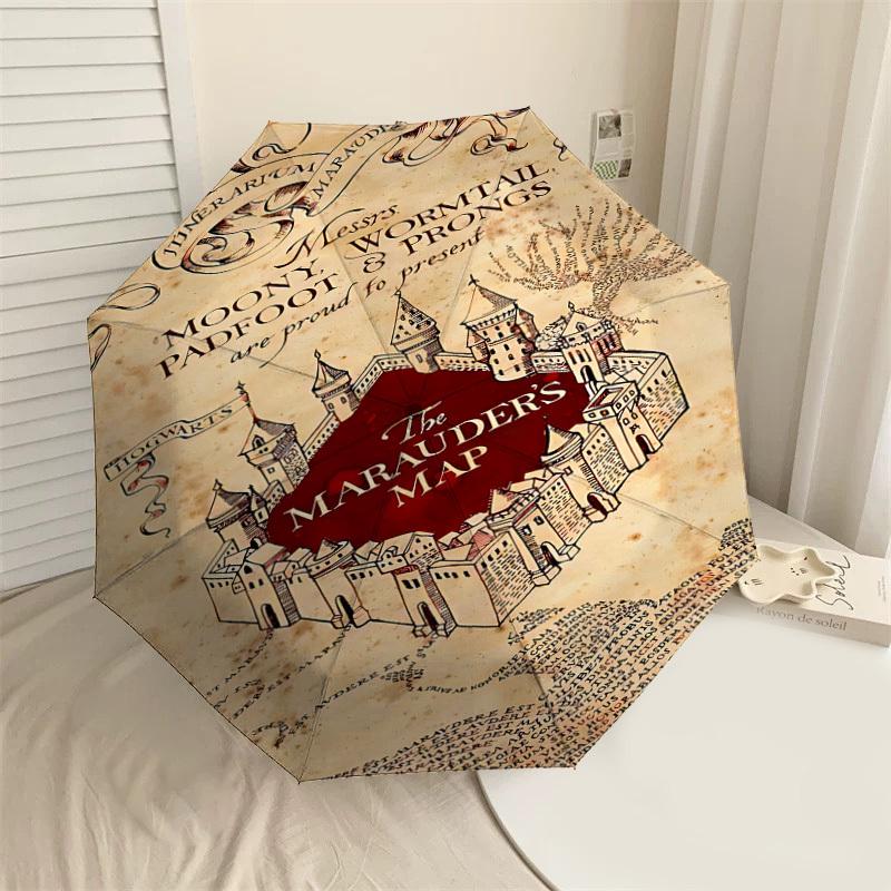 

1PC MARAUDER S MAP Umbrella-8-Rib Reinforced, Automatic Open, Lightweight & Durable-D2615