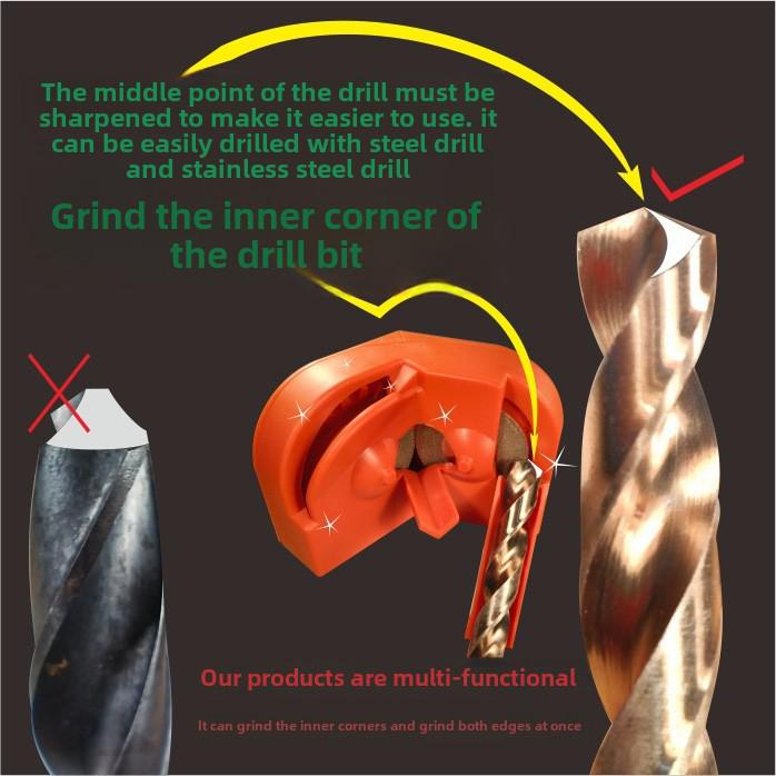 Portable Multi-Function Grinding Tool for Drill Bits, Knives, and Cutters