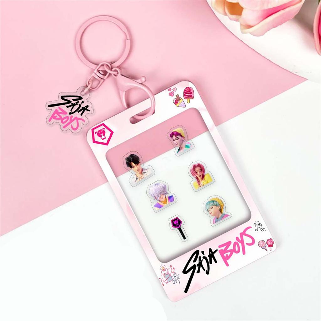 Cartoon Anime Movie Transparent Acrylic Keychain Pendant, Exquisite Gift Hanging Accessories For Backpacks