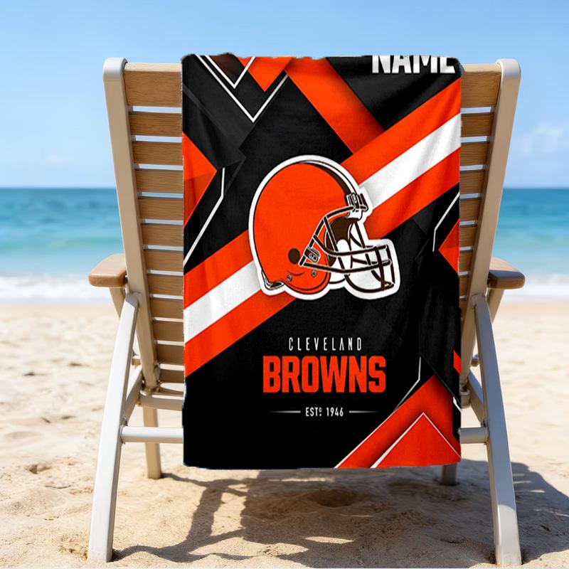 Custom Name Beach Towel Bengals Helmet Beach Towel, Soft Microfiber, Gift for Her/Him, Birthday, for Pool, Beach, Travel, Fan Gifts