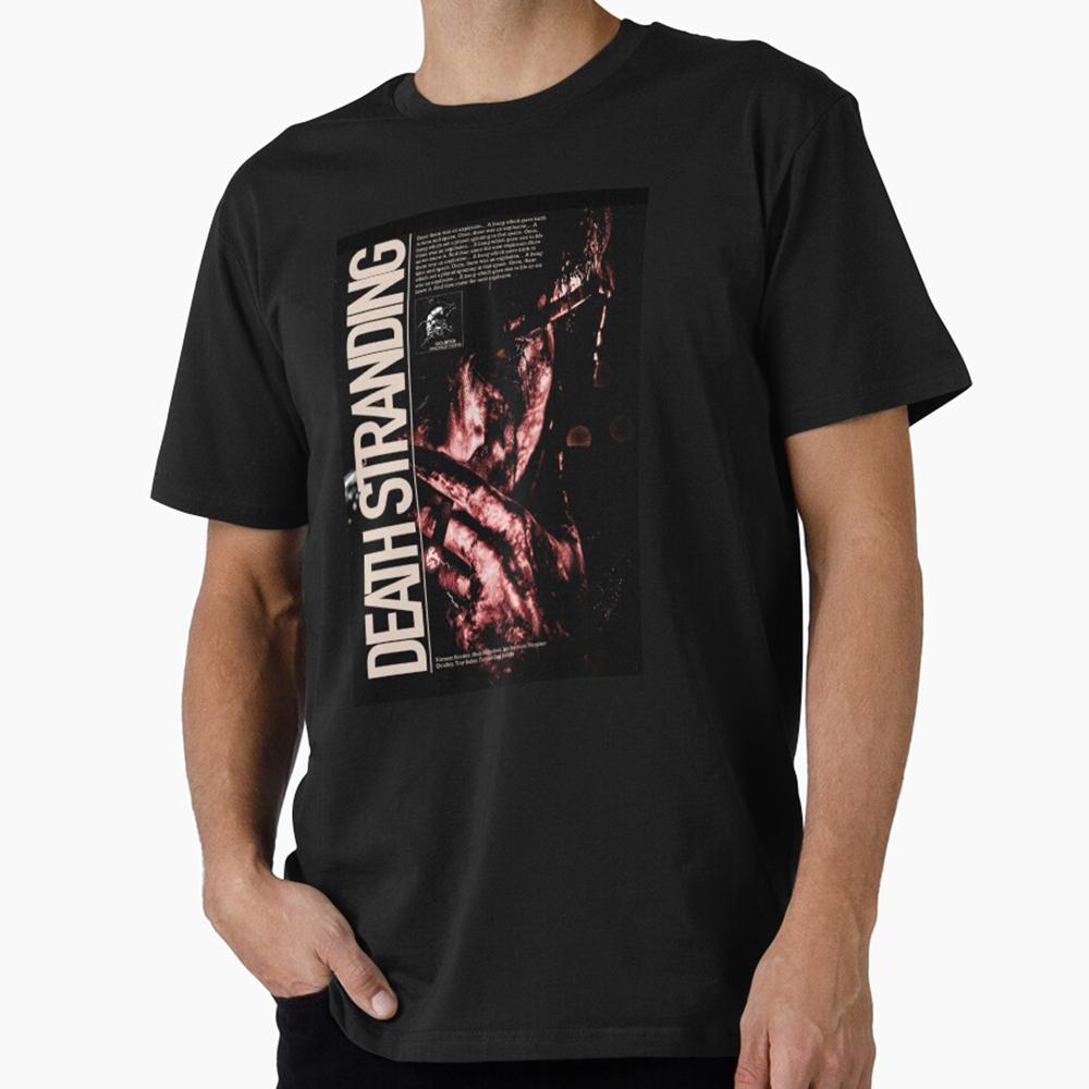 Death Stranding 0507 Hideo kojima Gift t shirt for gamer 100% cotton tee Men's Short Sleeve Gra