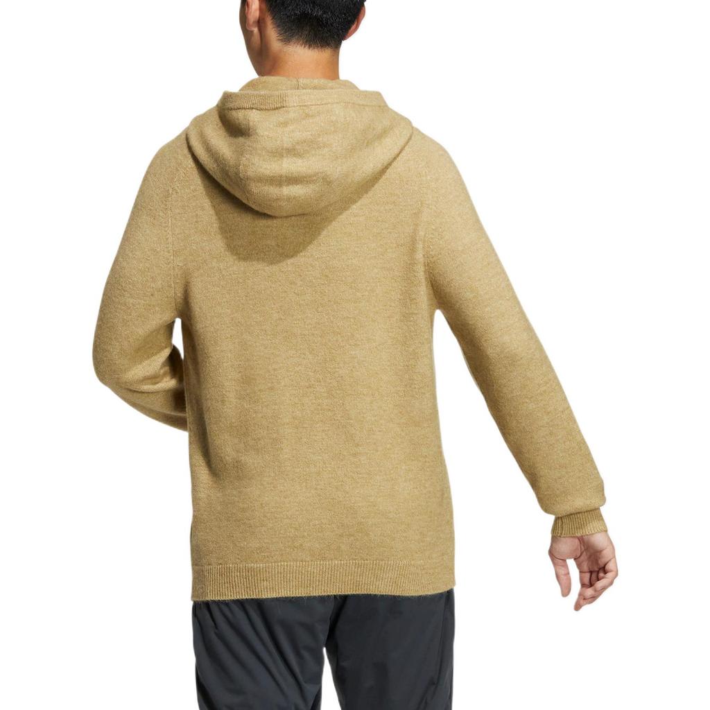 adidas GT Vlněná mikina s vyšívanou nášivkou s logem Pánské mikiny Khaki HG3263