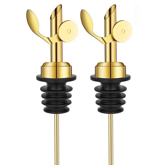 2Pcs Versiegelt Gummi Öl Ausgießer Auslaufsicher Lebensmittelqualität Auto Flip Essig Flasche Spender Auslauf Küche Werkzeuge