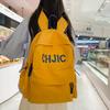 Schoolbag1011 New Trend Color Backpack Stylish Simple Versatile Backpack Junior High School High School Backpack