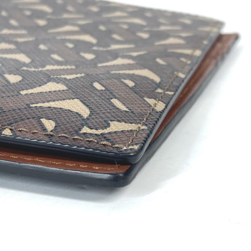 BURBERRY TB logo Passport cover passport case PVC/Leather Brown