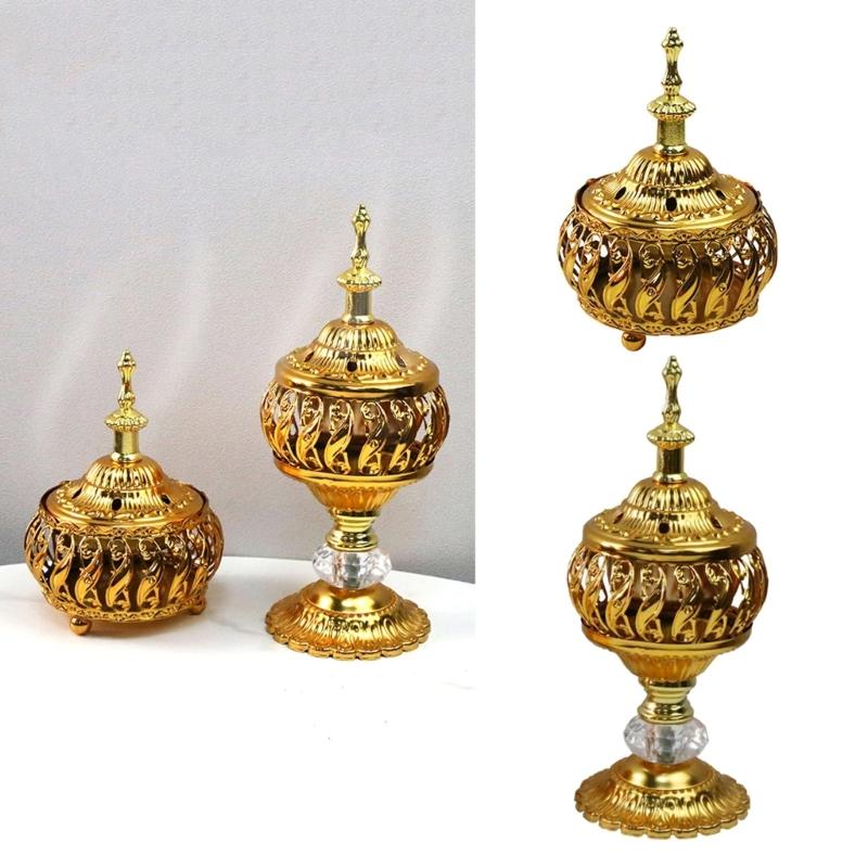 Arab Style Incense Burner Wrought Iron Yoga Studio Decoration Supplies for Dormitory Bedroom Praying Gift Accessory