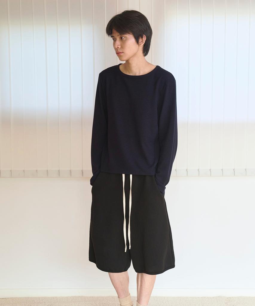 Uallong Cotton Bermuda Easy Shorts - Black