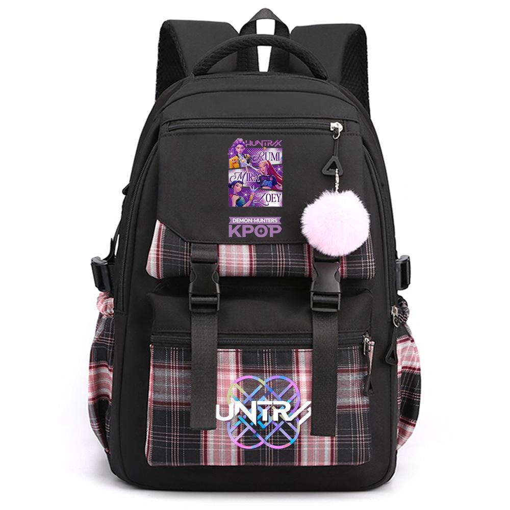 Anime Cute Cartoon K-Pop Printed Large Capacity Backpack for Teenger Student Girl Boy Schoolbag Bookbag Kid Gift Women Waterproof Travel Bag Mochila