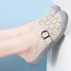 Fashion New Women's Slippers Half Packed Soft Bottom Hollow Out Waterproof Non-Slip Summer Shoes For Middle-Aged And Elderly