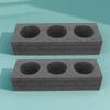 2Pcs Cup Fixing Holder Pearl Cotton Material Takeout Cup Tray Multi-Hole Beverage Carrier Coffee Milk Tea Packing Tray Outdoor