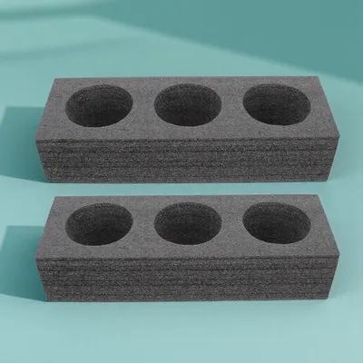 2Pcs Cup Fixing Holder Pearl Cotton Material Takeout Cup Tray Multi-Hole Beverage Carrier Coffee Milk Tea Packing Tray Outdoor
