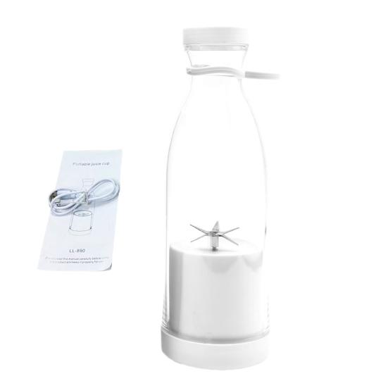 

Портативна електрична чашка-соковитискач Великої місткості Побутова чашка для соку зі знімною головкою-різаком Герметична кришка Потужний міні-блендер для дому та офісу білий