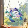 Yousheng Acrylic Sea Turtle Suncatcher Decoration Indoor Outdoor Garden Yard Window Wall Hanging Stained Glass Ornament Mother's Day Gift