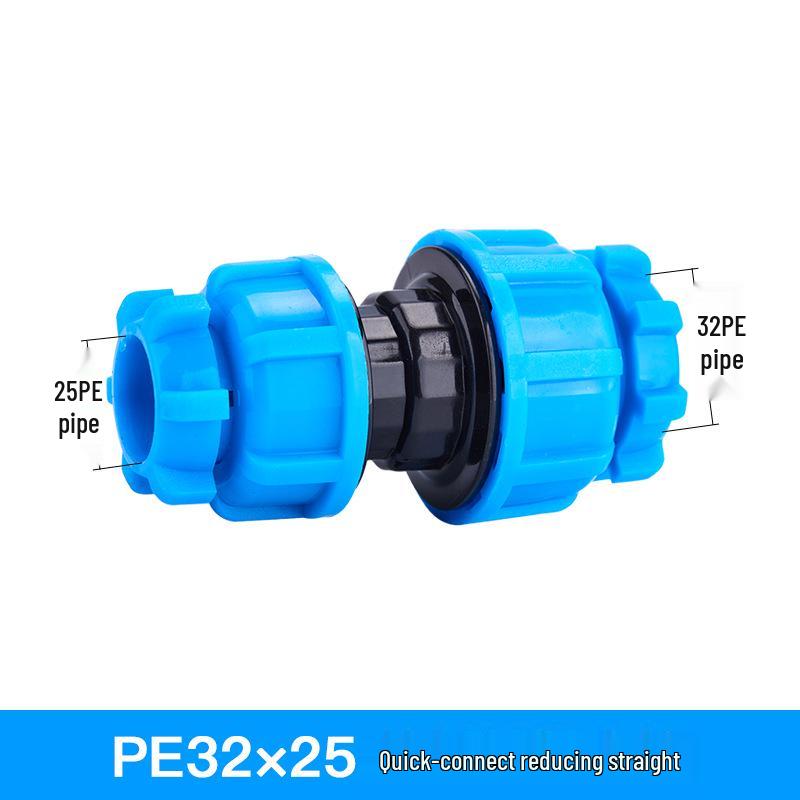 PE Quick Connect Water Pipe Fittings: 4-Point, 6-Point, 25mm Direct Tap Union