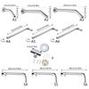 Adjustment Shower Arm Extendable Shower Arm Long Service Shower Arm Convenient Shower Arm Replacement for Bathroom