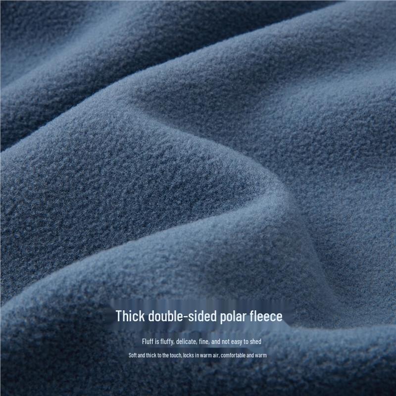 GIORDANO Men's Colorblock Hooded Fleece Jacket