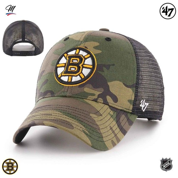 Casquette Snapback - 47 BRAND - BRANSON - Camo - Ajustable - Couronne structurée
