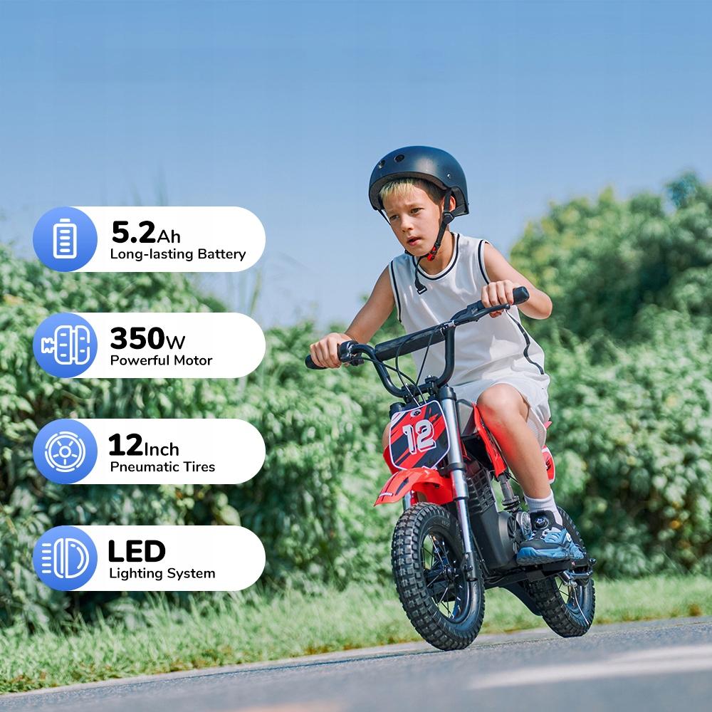 Elektrické Vozidla pro Děti Motocykly pro 70kg do 19-22km 36V5.2Ah 350W