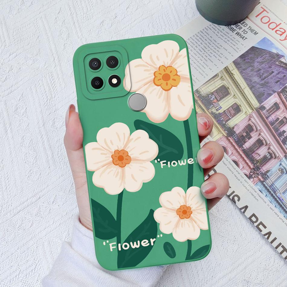 Custodie Per OPPO A15 A15S A16K A16E Design Carino Morbido Silicone Liquido Protezione Fotocamera Migliorata Cover Posteriore Per OPPO A 16K 16E Coque