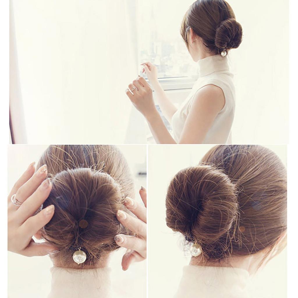 Magic Sponge Clip Foam Donut Hair Styling Bun Bigodino Strumento Maker Ring Twist