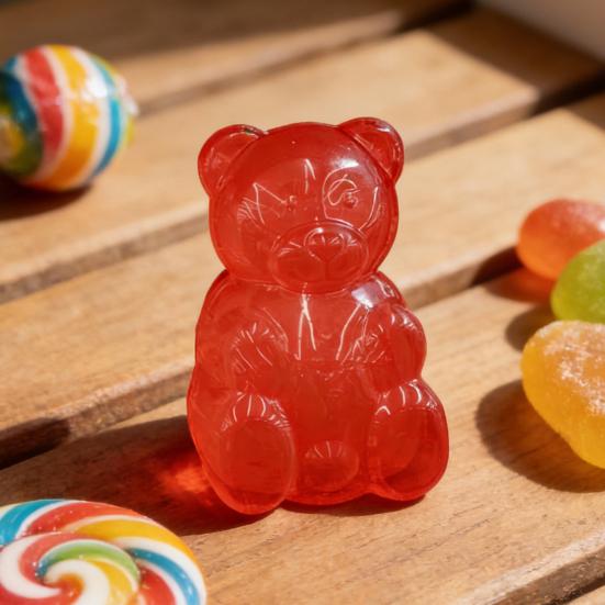 Recipient Ursuleți Gumati Plastic Transparent Formă Urs Matriță Bomboane Multifuncțional Ziua Îndrăgostiților Ciocolată Dulciuri Cutie de Depozitare