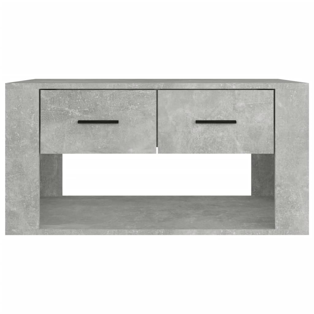 Coffee Table Concrete Gray 80 x 50 x 40 cm Particleboard