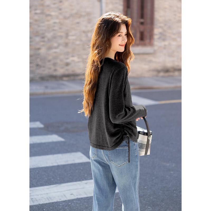 Mokana Women's Faux Two-Piece Long-Sleeve Knit Top