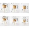 Flowerpots for Plant Floor Planter Stand Wooden Basket Home Flower Shelf Rack Indoor Outdoor Garden Farmhouses Decorations
