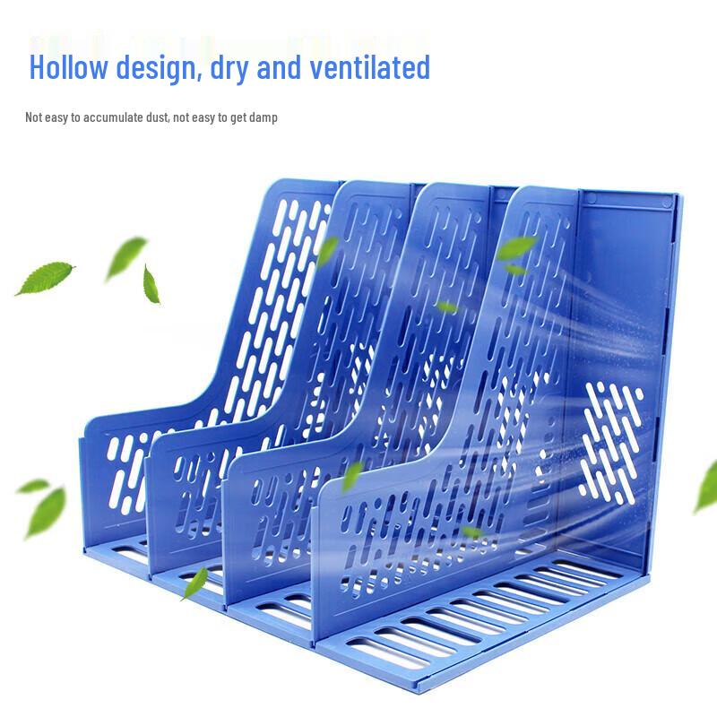 Deli 78998 Desktop 4-Section File Holder