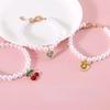 INS Adjustable Sweet Pet Pendant Necklace Princess Style Pet Pearl Necklace Pet Accessories Adjustable Cat Collar Necklace