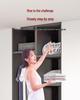 Lightweight Multifunctional Festive Red Three-Step Folding Ladder with High-Grade Anti-Slip Steps for Home Storage.
