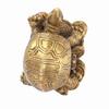 Bronze Exquisite Carving Brass Lucky Chinese Tortoise Shape Furnishing Craft Decoration