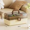 3 Layers Large Capacity Family Medicine Organizer Storage Box Portable First Aid Kit Medicine Container Emergency Pharmacy Box