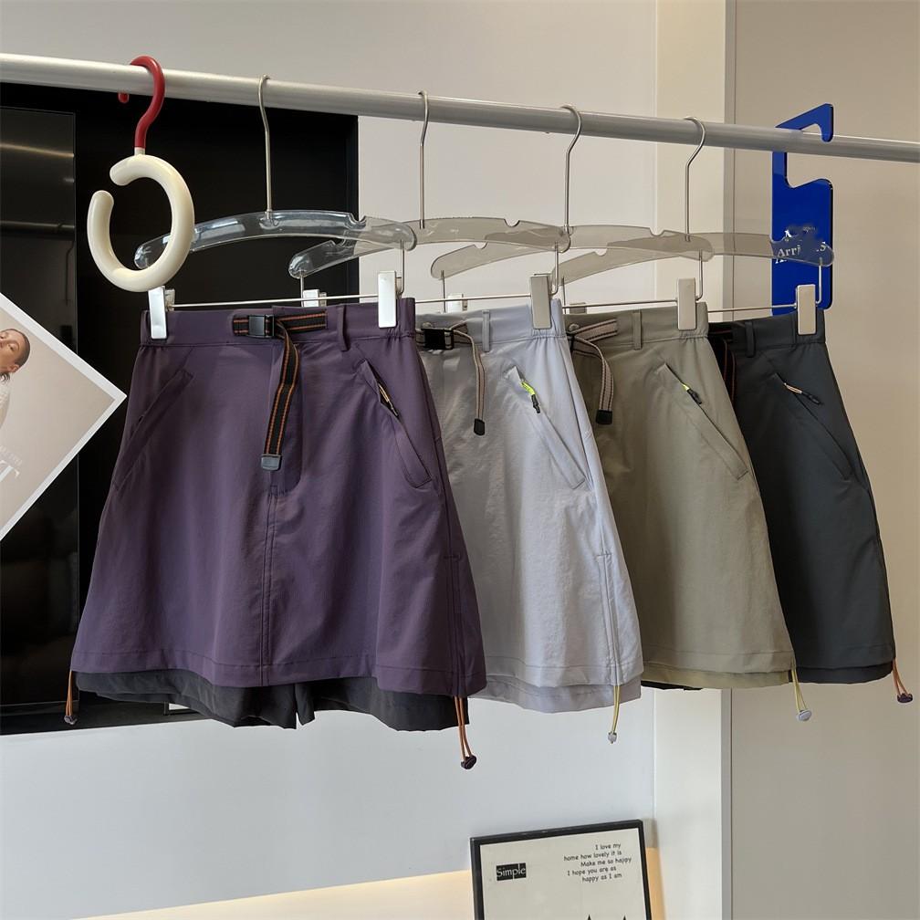 Women's Summer Outdoor Skirt with Drawstring, Anti-Exposure, Water-Resistant, Quick-Dry, A-Line Shorts Design, Workwear-Style Skirt