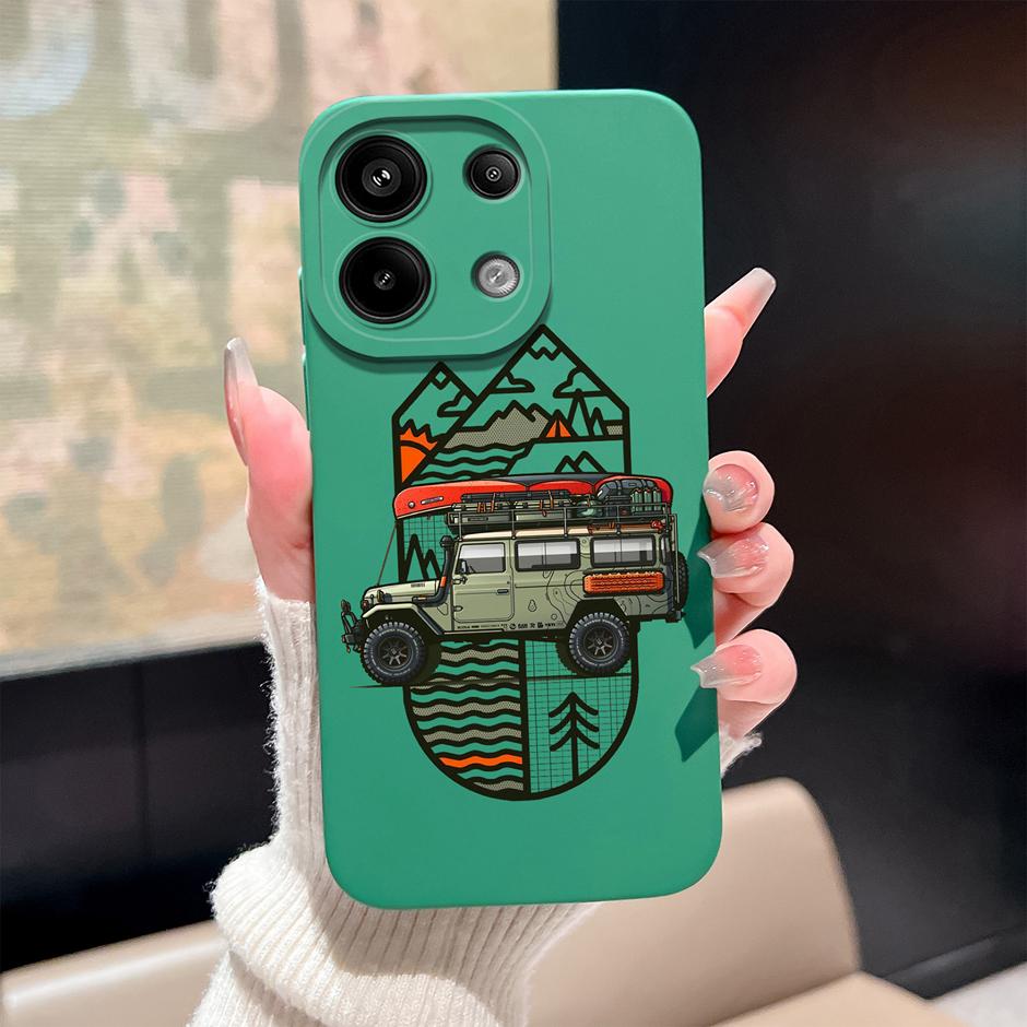 Case For Redmi Note13 13Pro 13 Pro+ Oil Painting Flower Anti-fall Minimalist Protector For Xiaomi Redmi Note 13 Pro Plus Funda