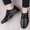 FashionMens Formal Shoes Men 2024 Spring & Autumn Genuine Leather For Wedding Comfy Lace-up Dress Shoes Man Brand Oxfords Men's Shoes