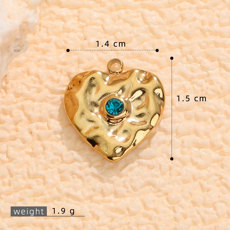 European & American Love Heart Pendant Earrings - Luxury Stainless Steel Titanium Jewelry for Women
