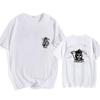 Trend Spring and Autumn Men's Loose Street Skull Pattern Printed T-Shirt Y2K Skull Harajuku Shirt Men's T-Shirt Tops