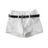 A Line Shorts Women Summer Hot Girls Slim Design High Waist Retro Basic Black All-match Trendy Casual Females