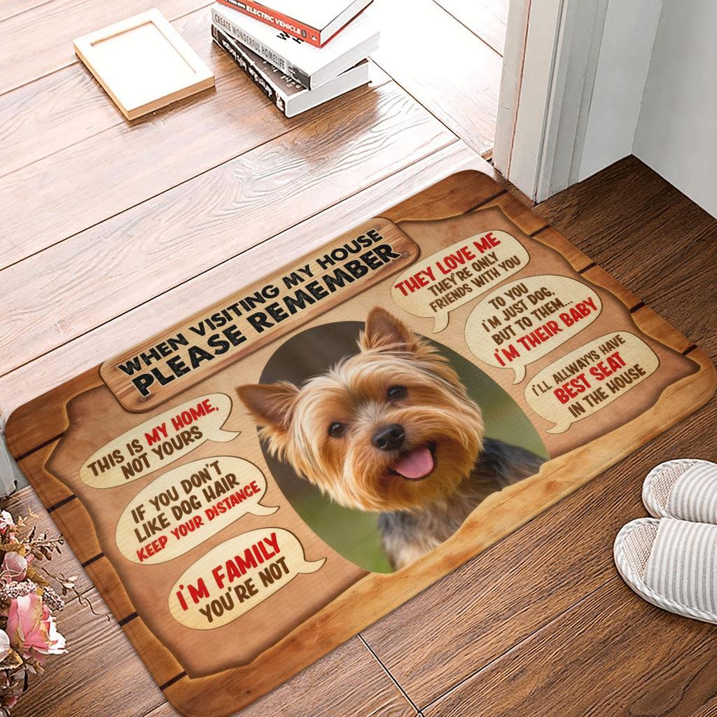 Quando Visitate la Mia Casa Ricordatevi Tappetino Zerbino Cane Jack Russell Terrier Antiscivolo Tappeto Bagno Cucina Soggiorno Tappeto