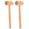 2Pcs Wood Color Jewelry Making Hammer Hammer Length 26cm Wooden Hammer Set  For Electronics Assembly