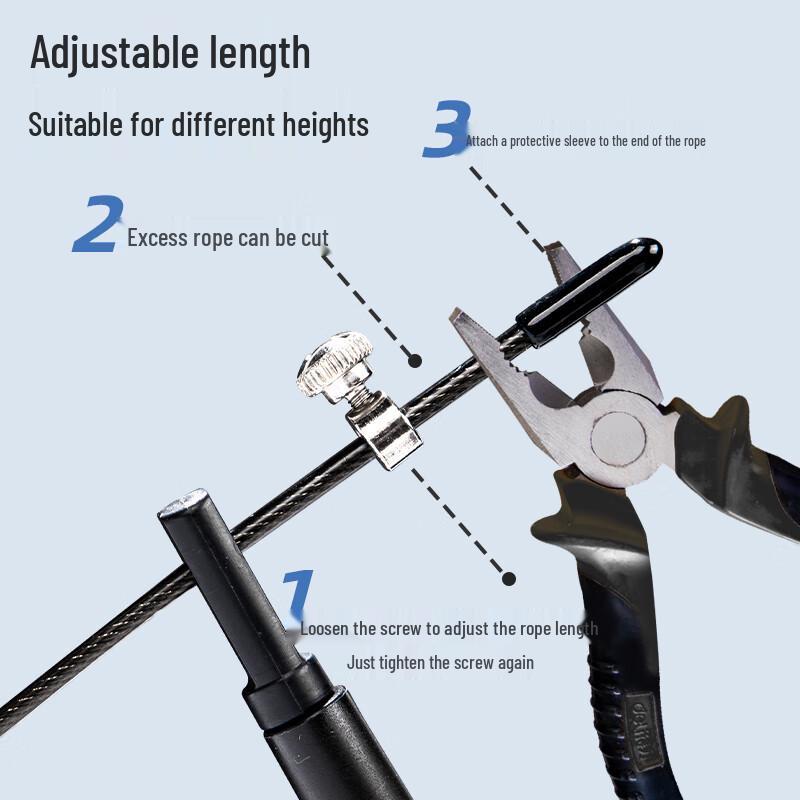 Deli Mechanical Counter Steel Wire Jump Rope